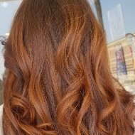 Red Colored Curly Hair