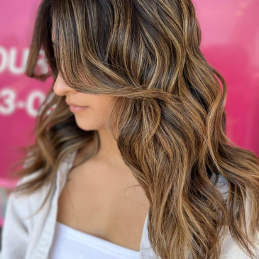 Brunette Hair Color With Blond Highlights 