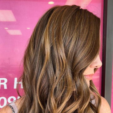 Brunette Hair Color With Blond Highlights